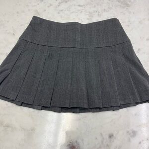 A&F Gray Pleated Women's Skirt